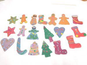 taller adornos navideños