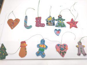 taller adornos navideños
